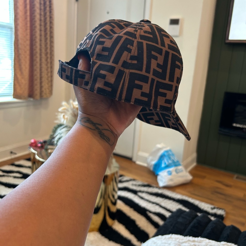 Fendi Brown Monogram Baseball Cap
